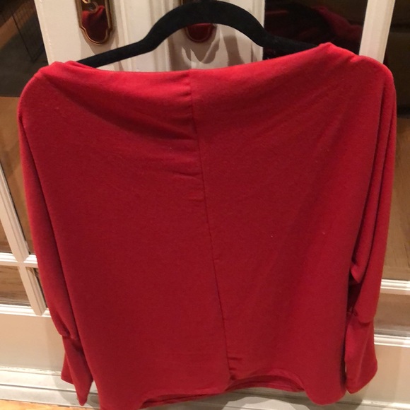 Gibson Red Boat soft draped Neck Long Sleeve Top M - Picture 10 of 10